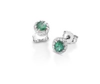 Boucles d'oreilles PG Gioielli Femme Royal in Or blanc Smeraldo ORROYALS/4